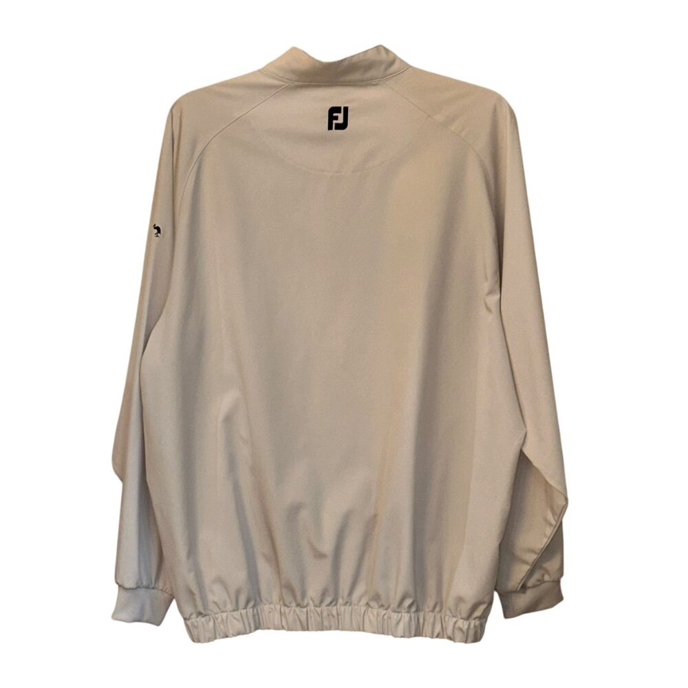 FootJoy (FJ) Half Zip Windbreaker Mock Neck Golf Jacket XL Elastic Waist Pockets - Picture 4 of 8